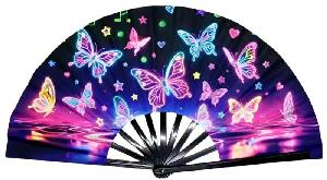 13.5 Inch Line Gid Dancing Jumbo Fans "Butterfly"